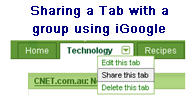 Image of Sharing a Tab