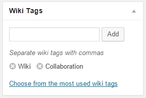 WikiTags