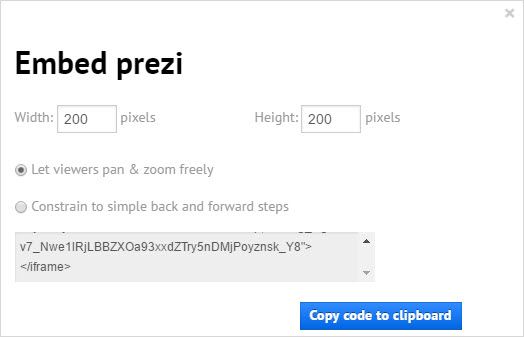 Prezi embed