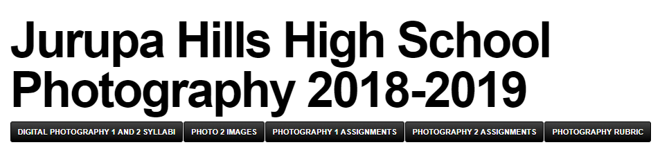Jurupa Hills High School Photography header screenshot