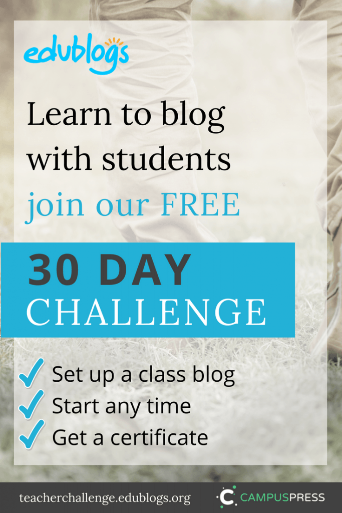 Free Course For Teachers: Blogging With Students Teacher Challenge
