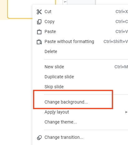 Google slides screenshot -- go to file change background