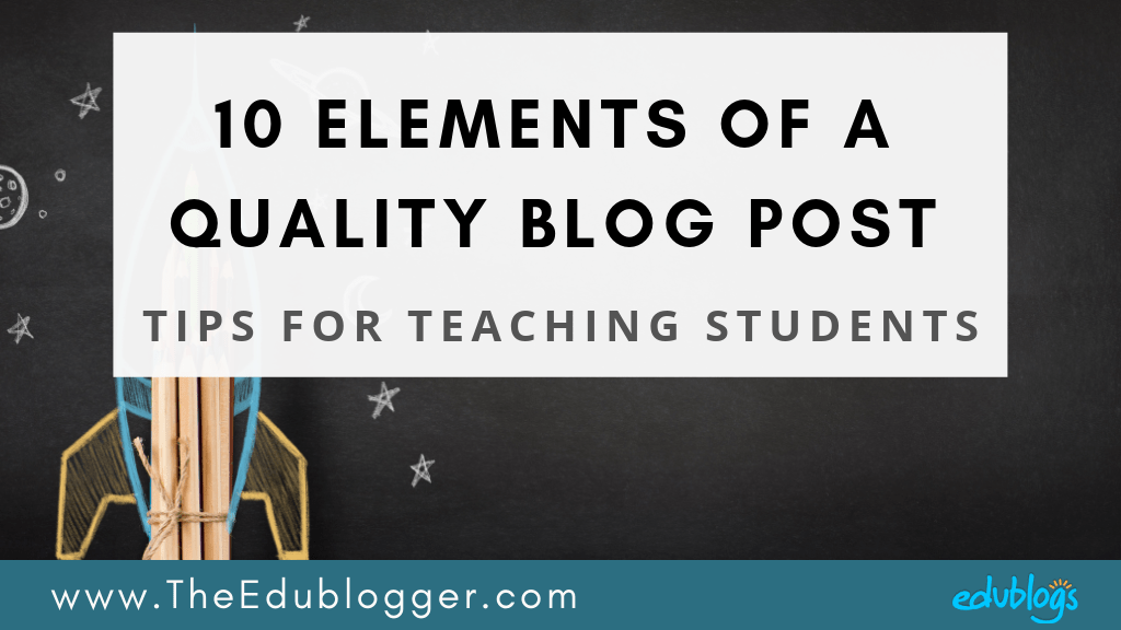 Check out examples of student work and download the poster about the 10 elements of a quality blog post. Help students meet academic outcomes while learning how to be a safe and positive digital citizen!